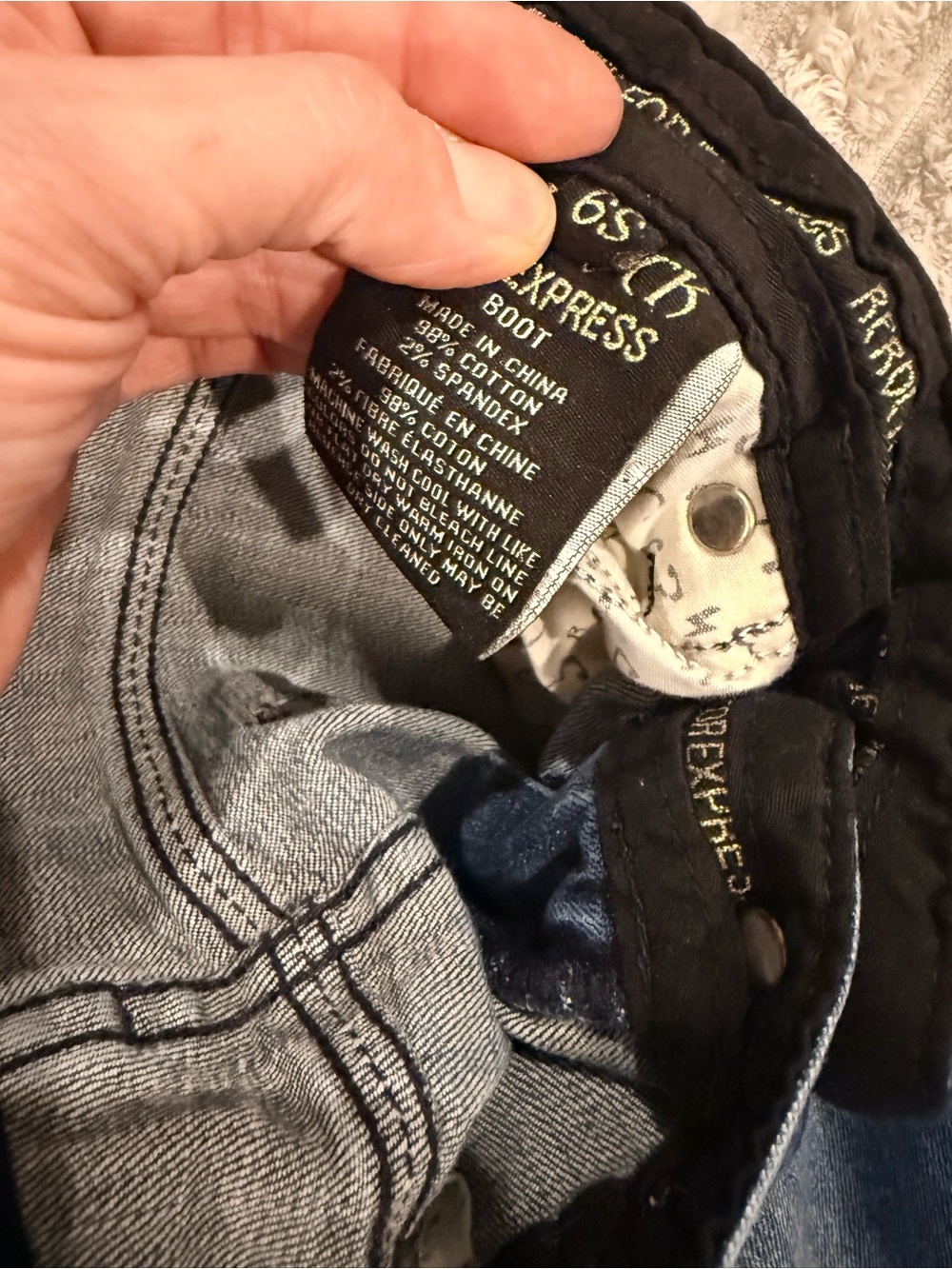 Express Rerock Jeans - Washed Indigo - Picture 4 of 4